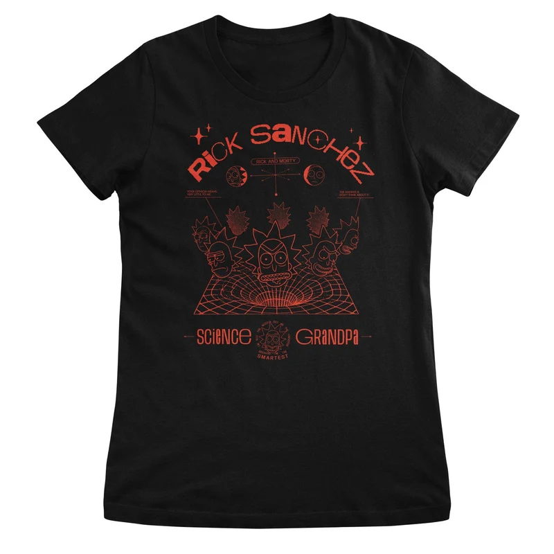 Rick Sanches Science Grandpa Girly Tee