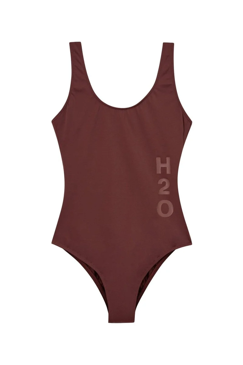 H2O - Tornø Logo Swimsuit 100956 - 3551 - Bark