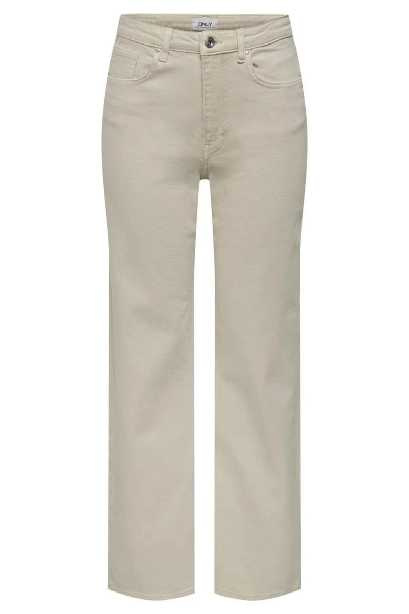 Only - Onljuicy Wide Leg Rea - 4168129 Ecru