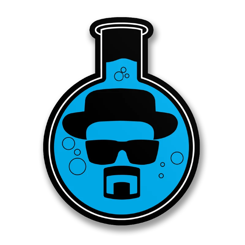 Heisenberg Flask Sticker