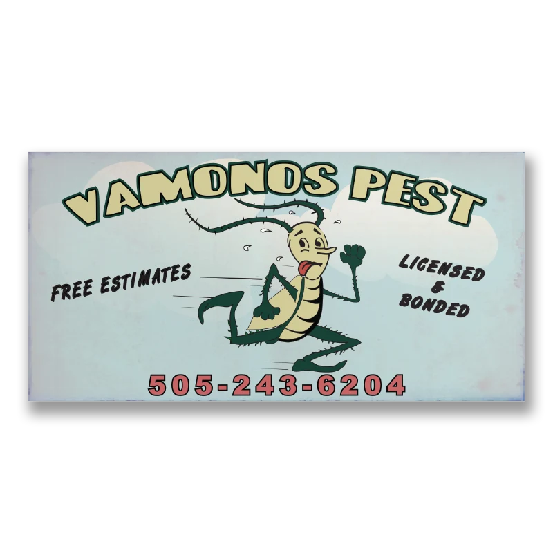 Vamonos Pest Road Sign Sticker
