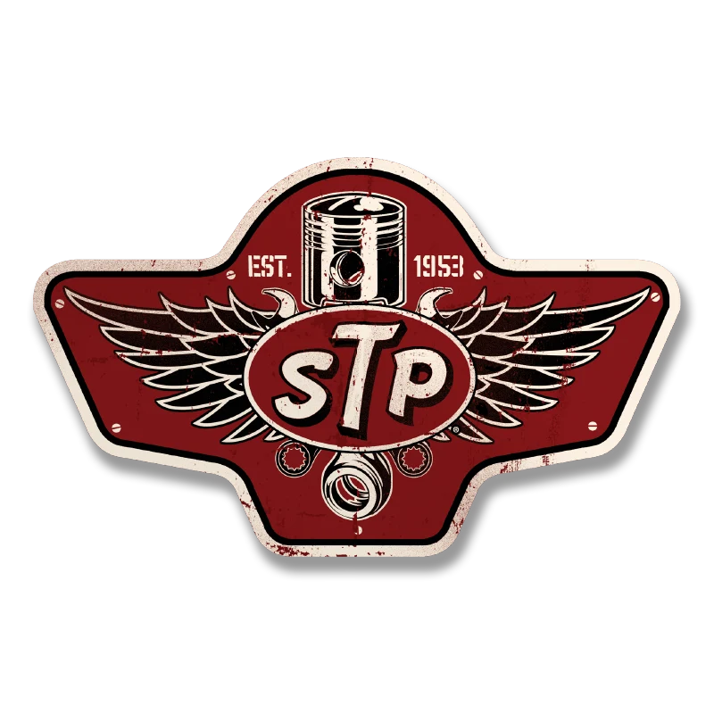 STP Piston Emblem Sticker