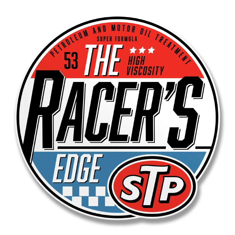STP - The Racer's Edge Sticker