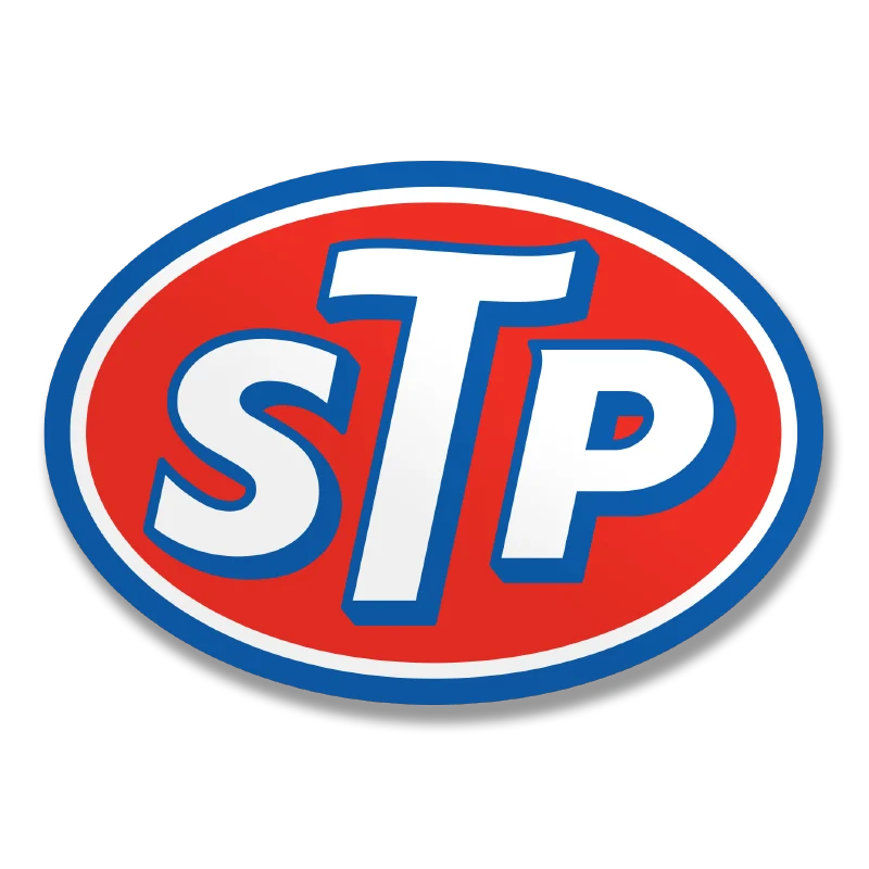STP Oval Logo Sticker