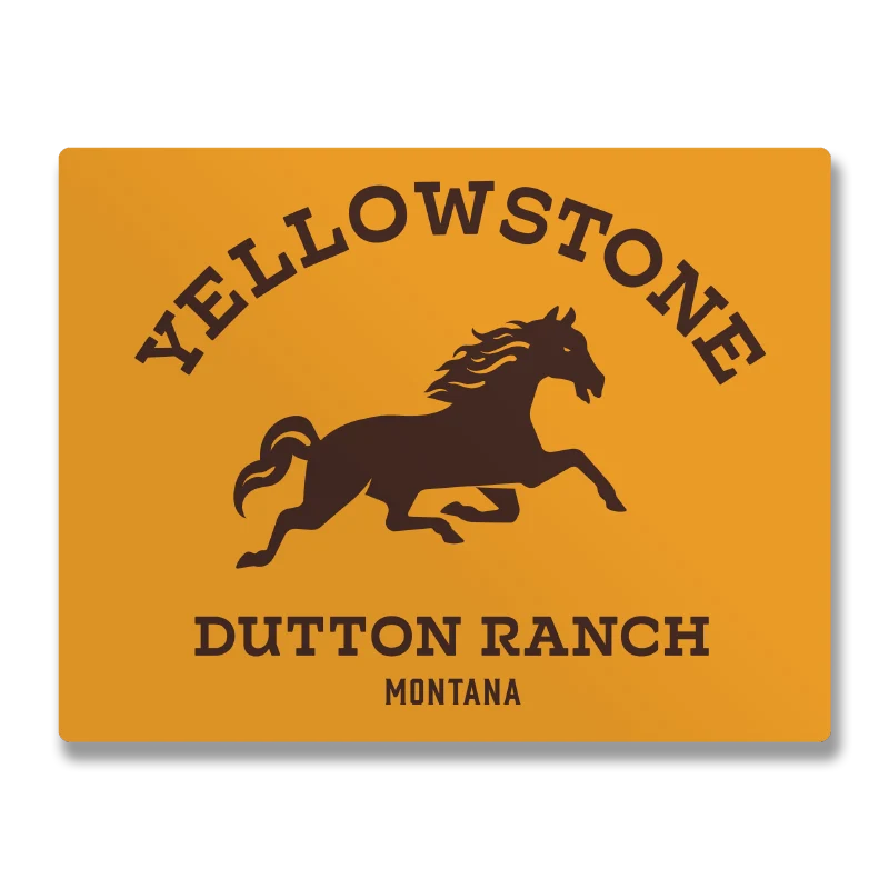 Dutton Ranch Montana Sign Sticker