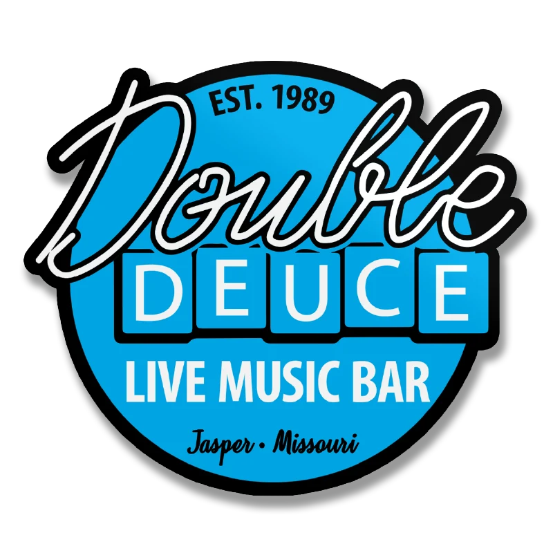 Double Deuce Live Music Bar Sticker