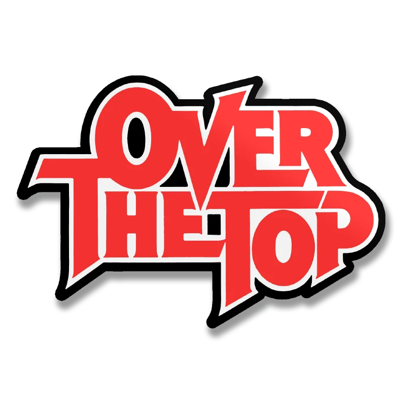 Over The Top Logotype Sticker