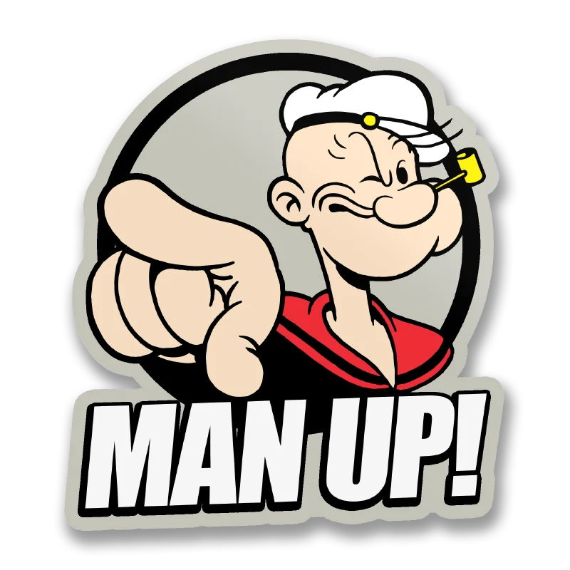 Man Up! Sticker