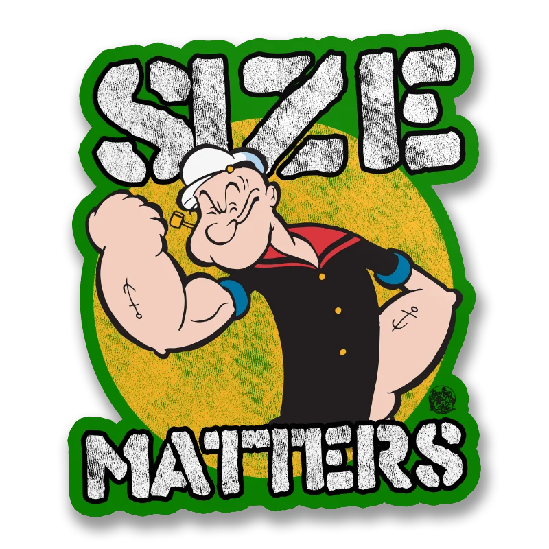 Size Matters Sticker