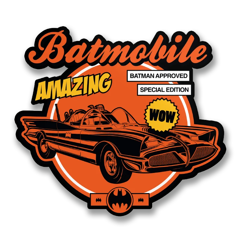 Amazing Batmobile Sticker