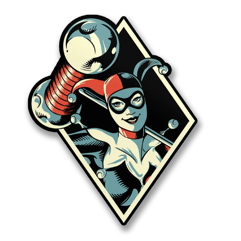 Harley Quinn Big Bat Sticker