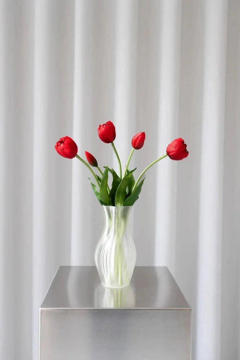 Bloom Objects - Artificial Layered Tulips Red 02-233 - Red