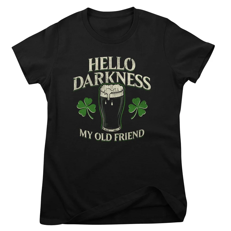 Hello Darkness My Old Friend Girly Top