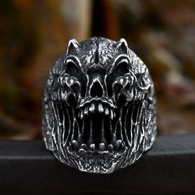 Punk Skull Ring för män