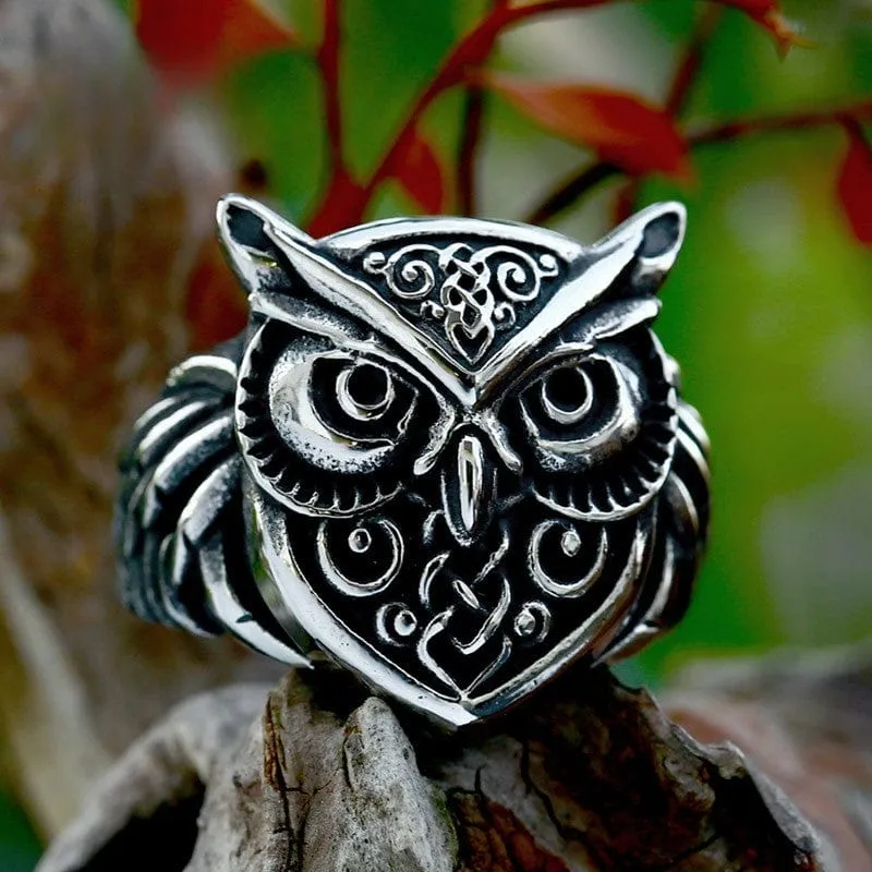 Punk Owl Ring för män