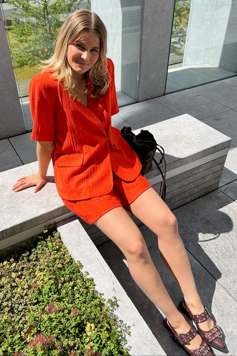 YAS - Yasstaw Shorts - 4725599 Cherry Tomato