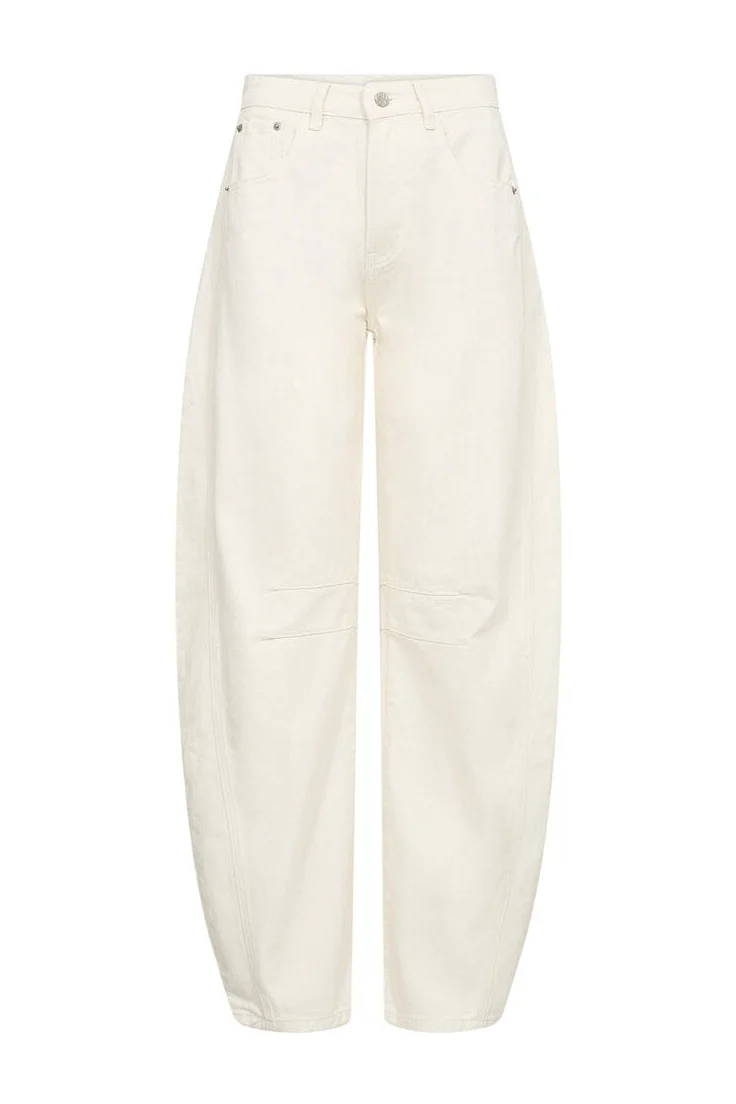 Haute L'Amitié - Drew Barrel Panel Tall Jeans HL10573 - White