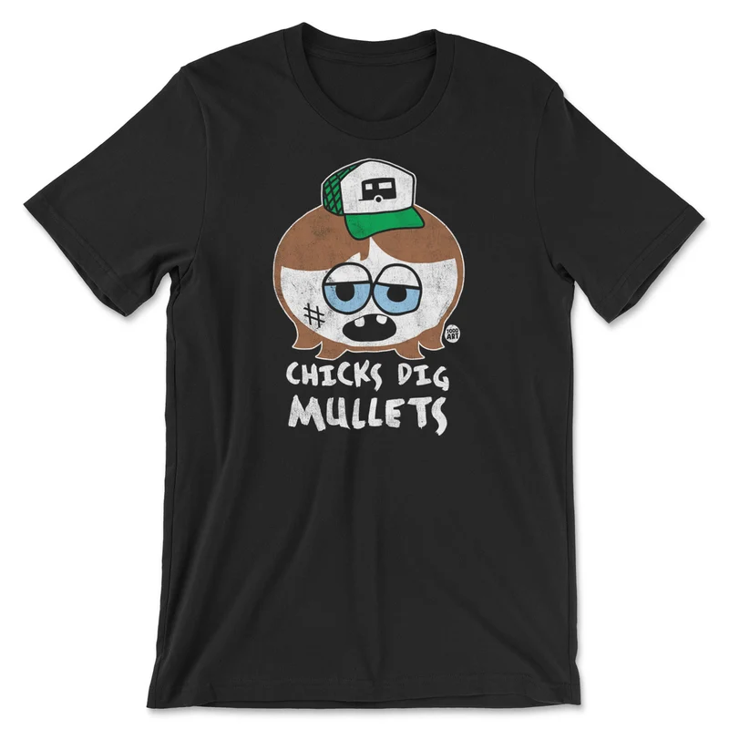 Silly Hillbilly - Chicks Dig Mullets - ToddArt T-Shirt