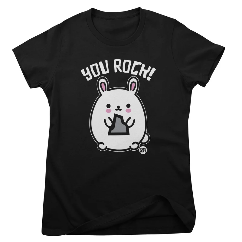 Bad Bunny - You Rock - ToddArt Girly Tee