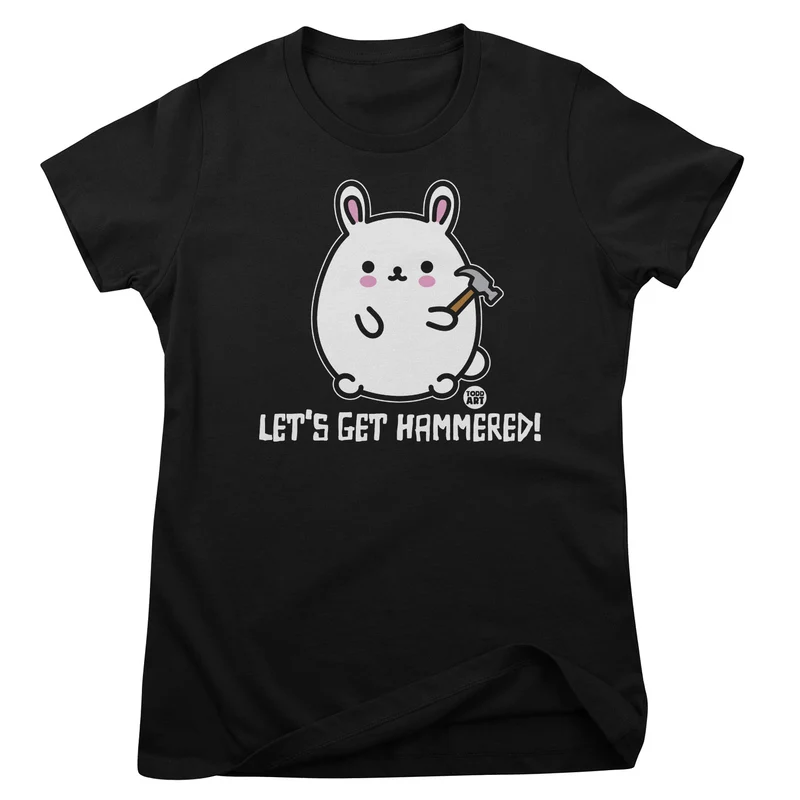 Bad Bunny - Let's Get Hammered! - ToddArt Girly Tee