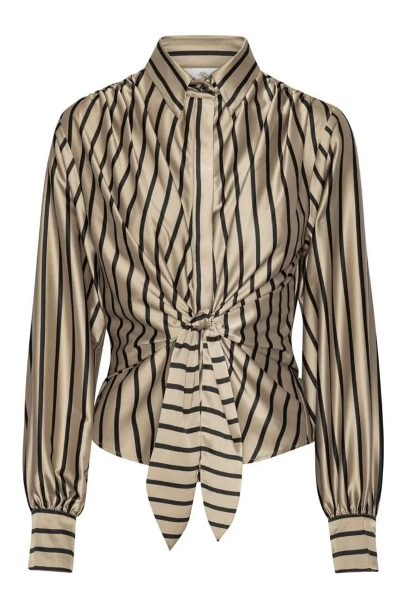 Karmamia - Lee Shirt 2245 - Tan Stripe
