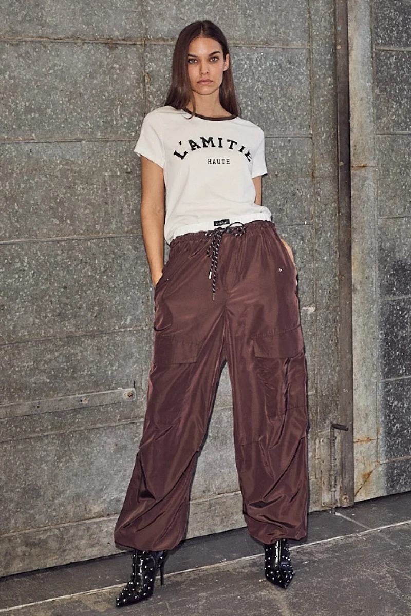 Haute L'Amitié - Cargo Pull On Trouser HL10265 - Mocca