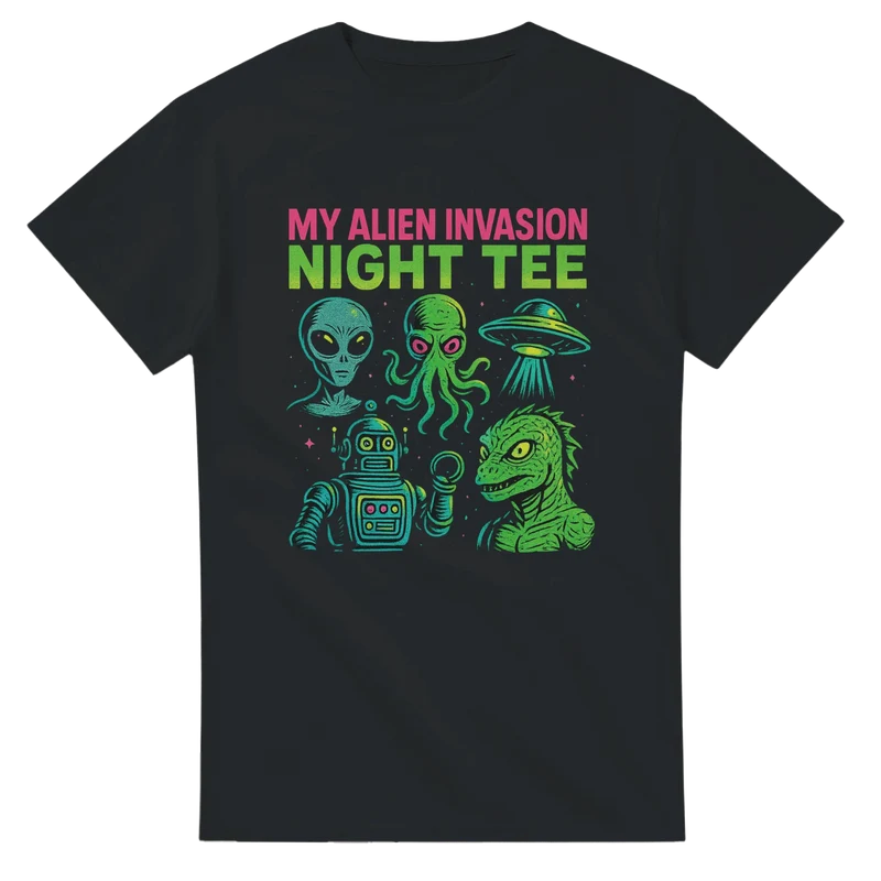 T-shirt Original – My Alien Invasion Night Tee
