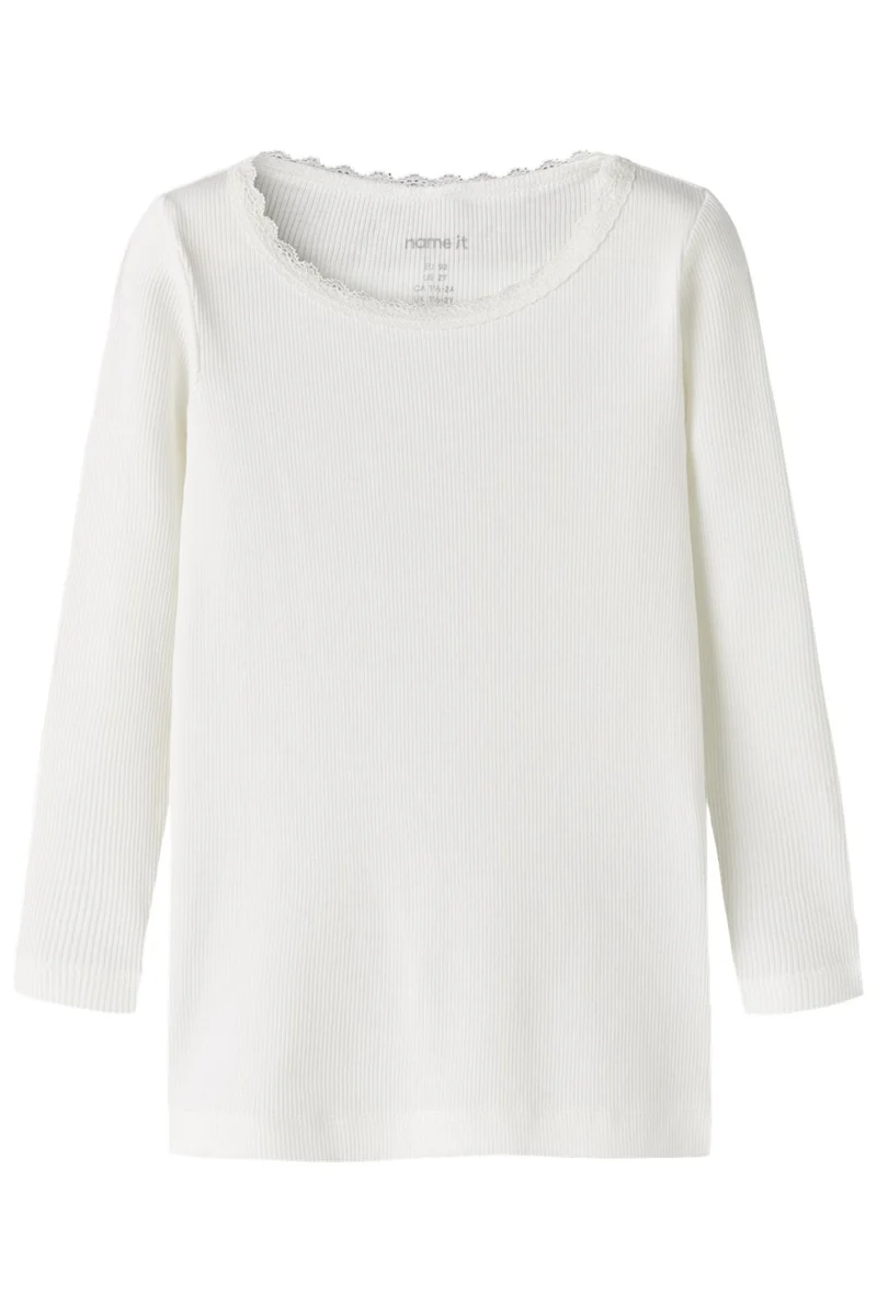 Name It - Nmfkab Ls Top - 4976204 Cloud Dancer
