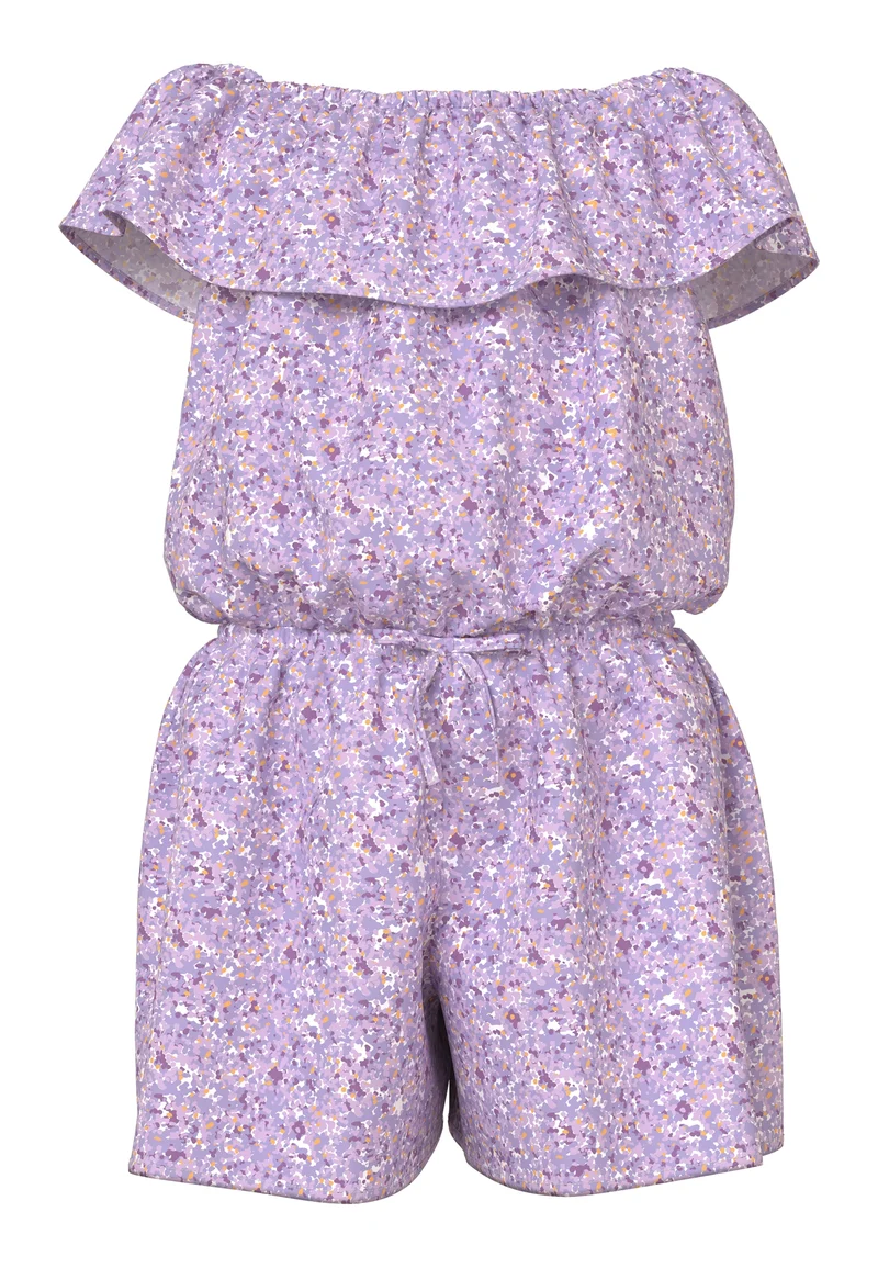 Playsuit Lila Blommig