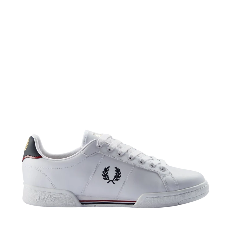 B722 Leather - White/Navy