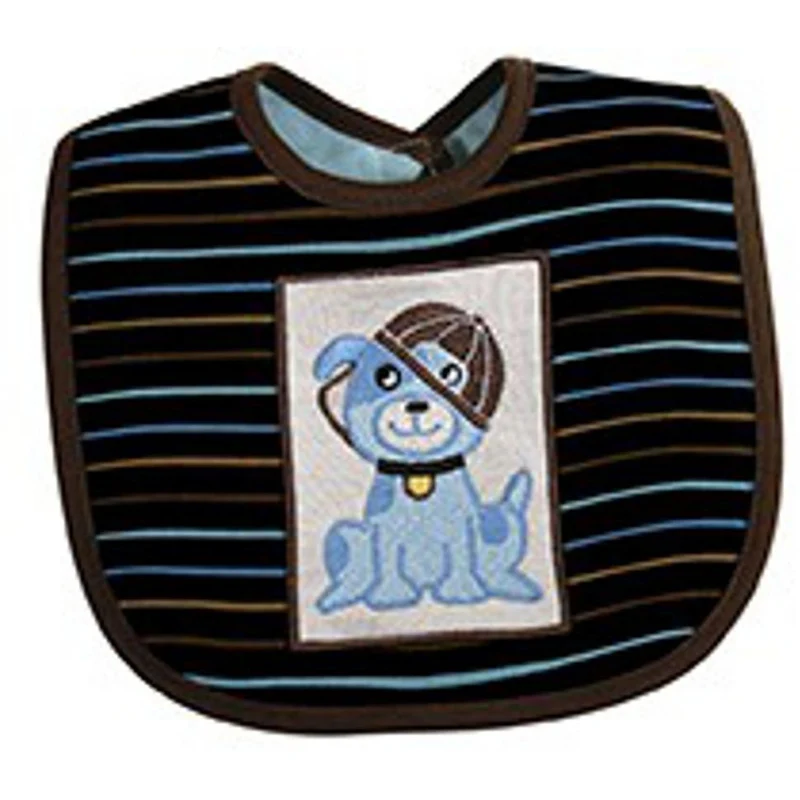 Baby Boys Blue Dog Bib