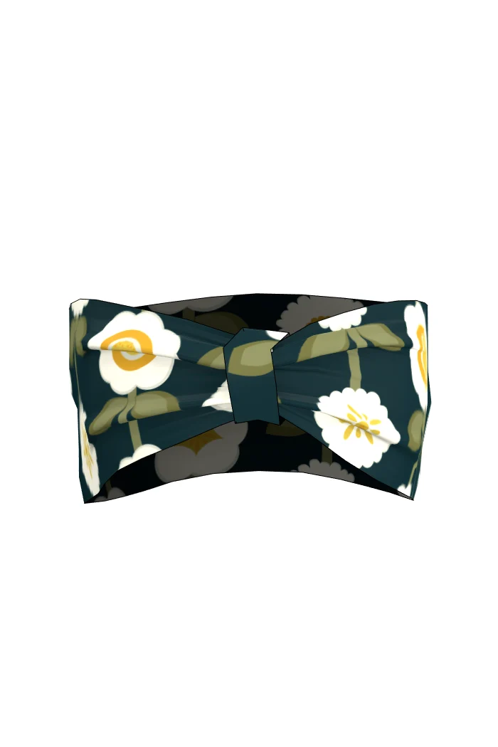Hanna Hårband - SpringFlower dark green