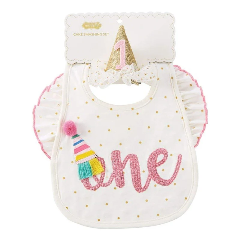 Mud Pie 1st Birthday Party Girls Cake Smashing Set
