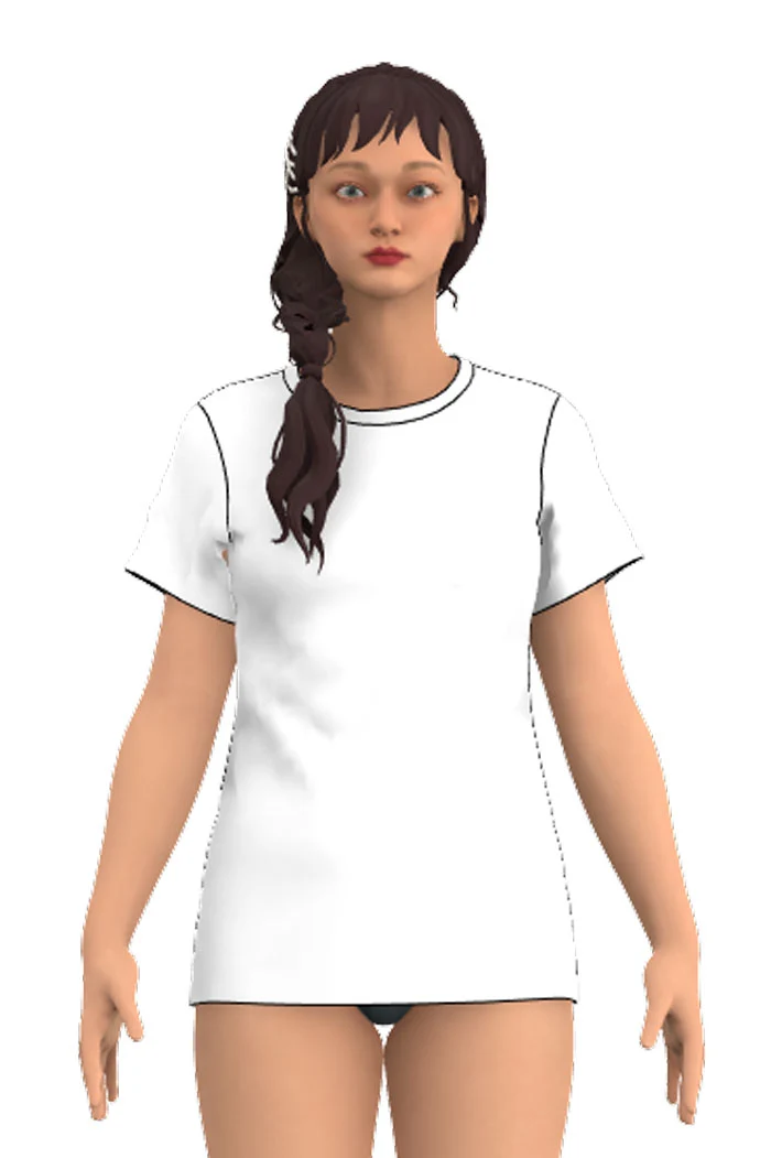 T-shirt Fanny - White