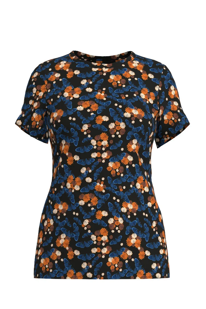T-shirt Fanny - Butterflybloom black