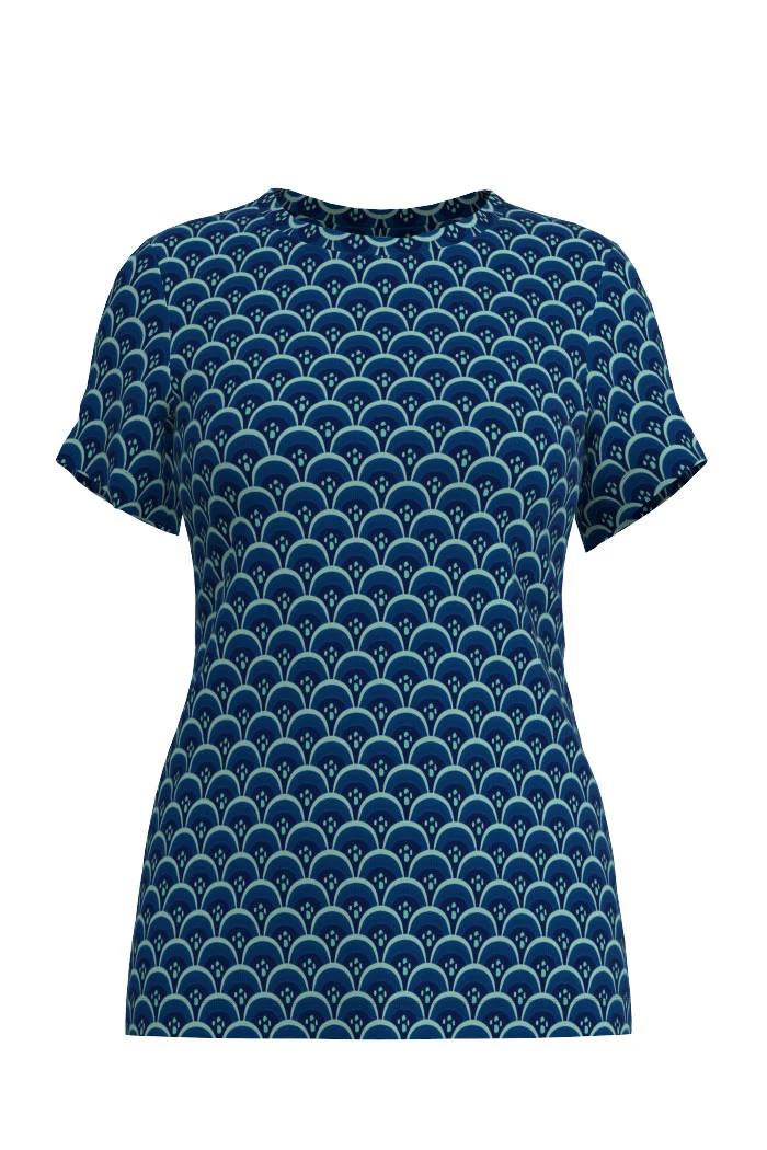 T-shirt Fanny - 20s logo blue