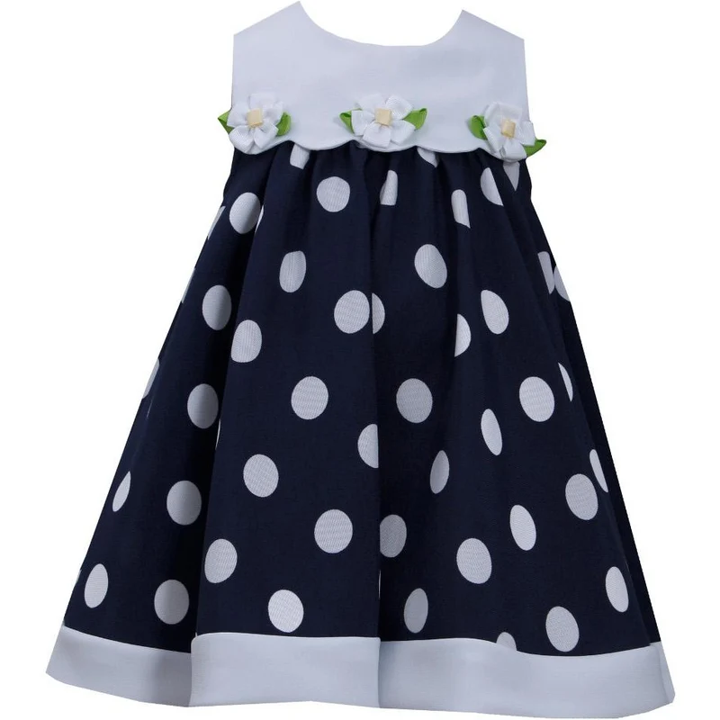 Bonnie Jean Little Girls Dress Dot Daisy