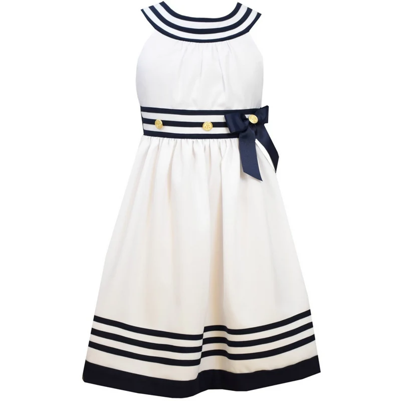 Bonnie Jean Girls White Nautical Dress Sizes
