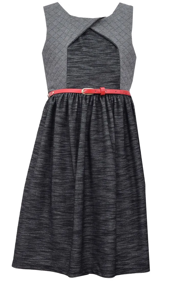 Bonnie Jean Girls Black Knit Sleeveless Dress 8 - 12
