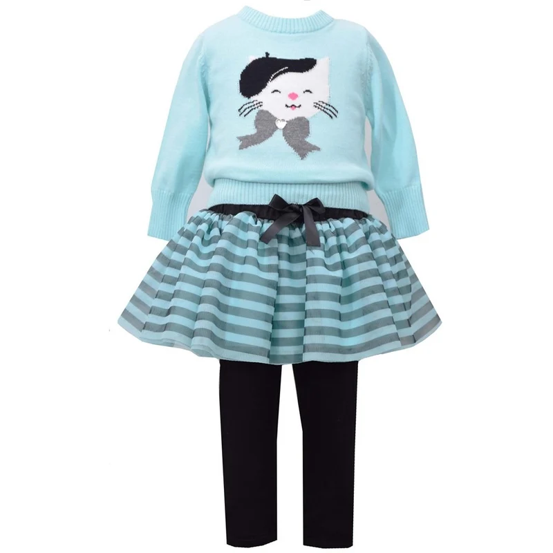 Bonnie Baby Paris Cat Tutu Legging Set