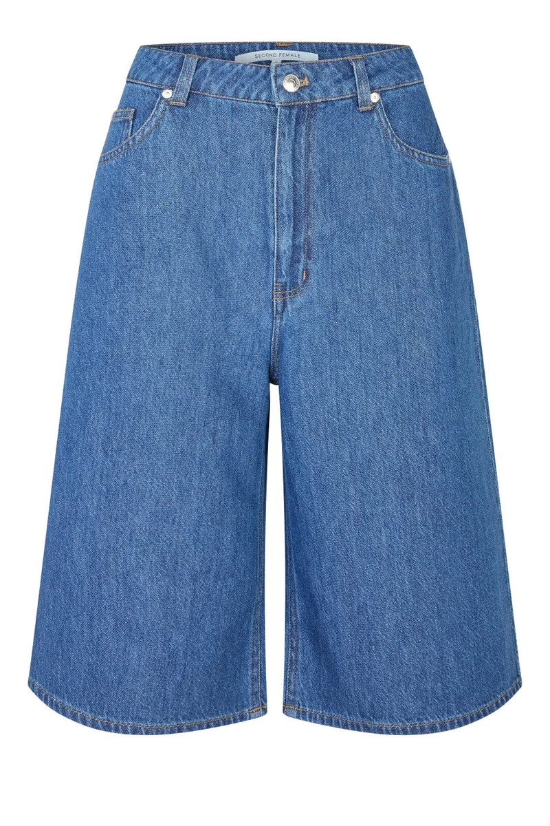 Second Female - Lukana Denim Shorts 60430 - 5997 Blue denim