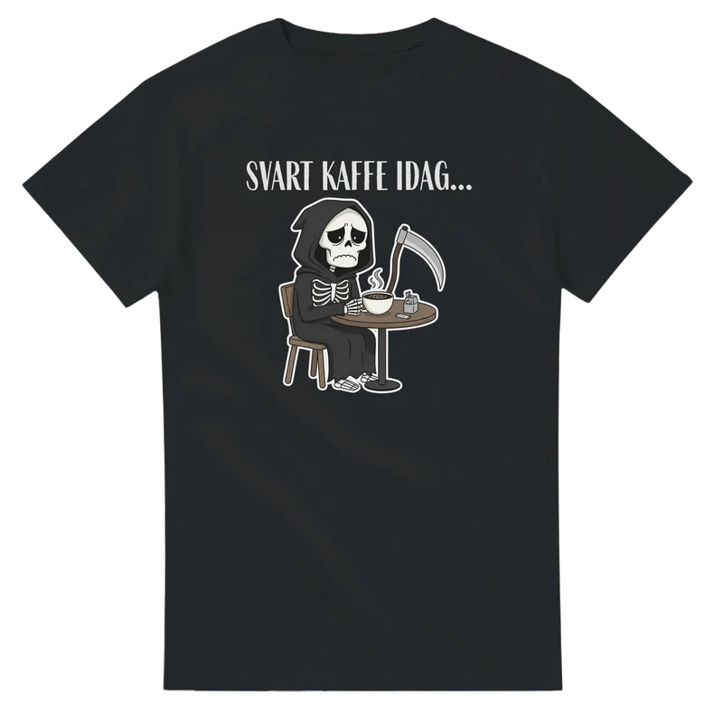 T-shirt - Svart Kaffe