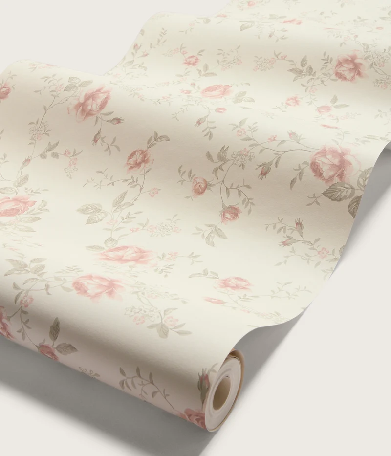 Rose Garden beige wallpaper