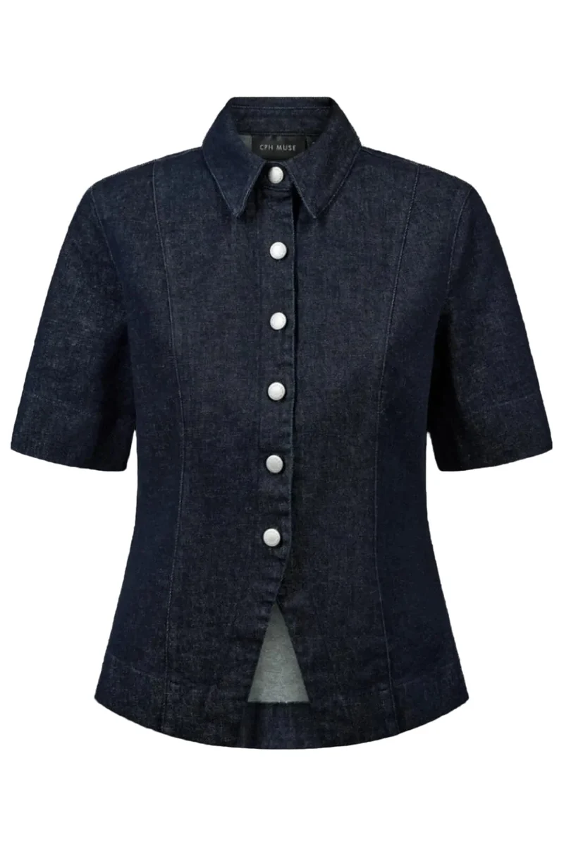 Copenhagen Muse - Cmannais-shirt 211569 - 9159 Dark Blue Denim