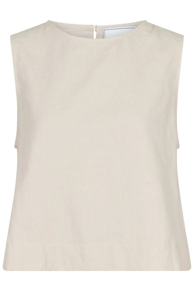 Neo Noir - Svetlana Linen Top - Sand