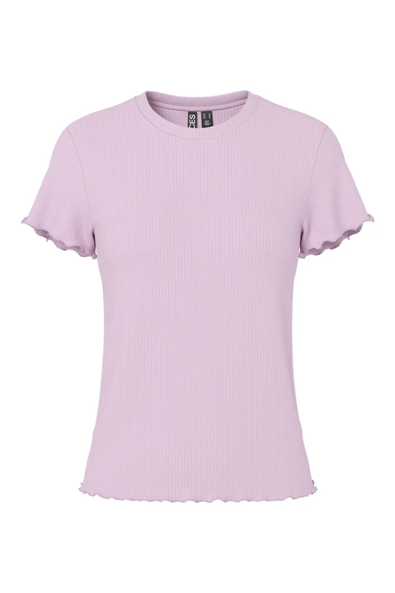 Pieces - Pcnicca Ss O-Neck Top - 4902436 Winsome Orchid