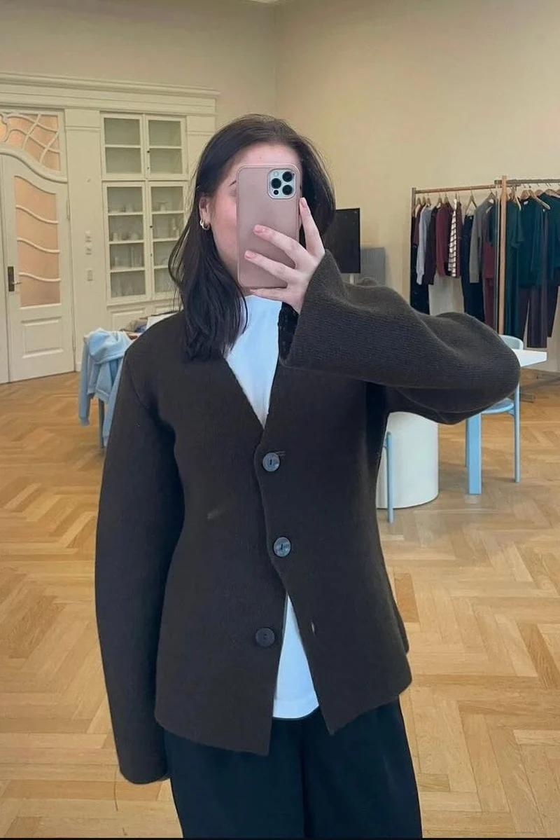 Modström - Klaytonmd Cardigan 57908 - 5574 - Dark Coffee