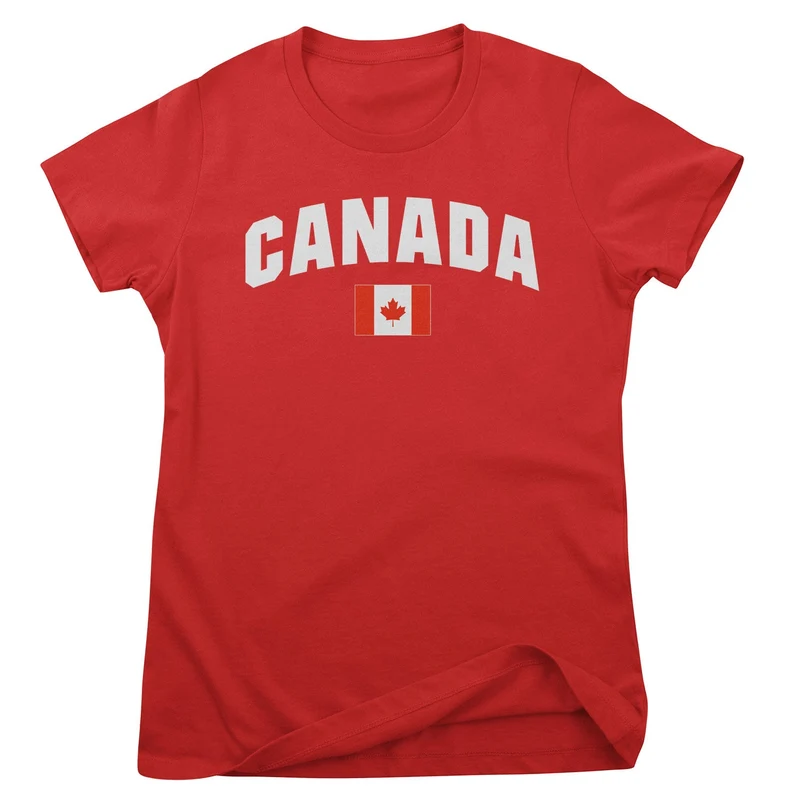 Canada Flag Girly Tee