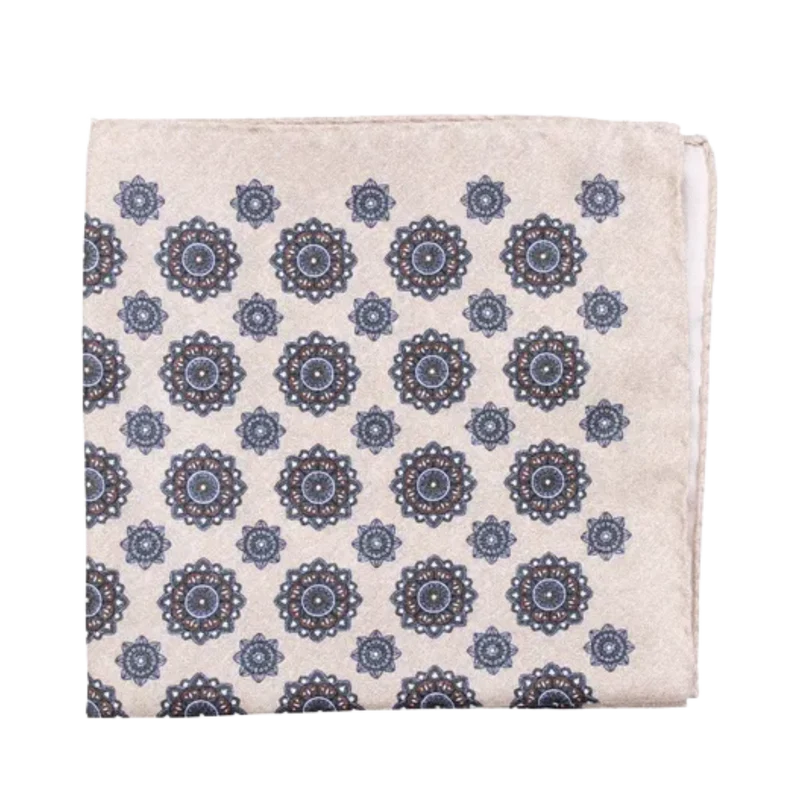 Pocket Square - Off white melange