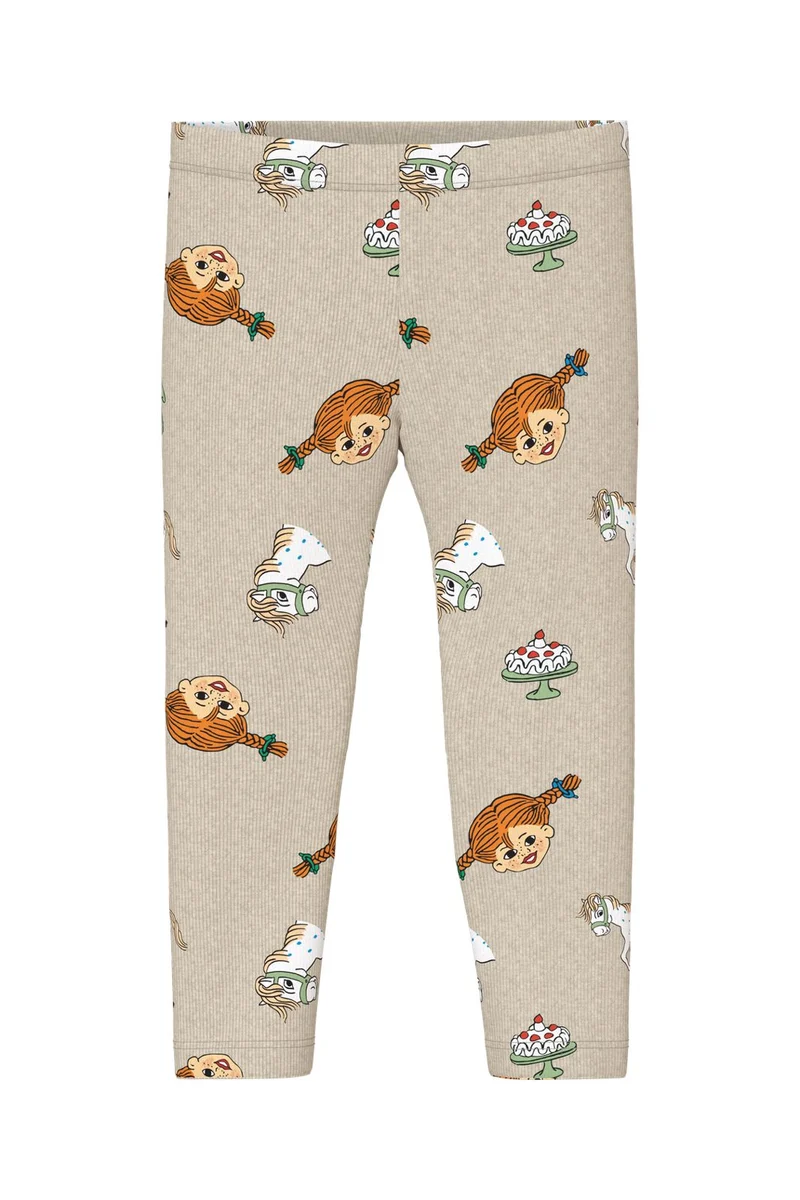 Name It - Nmfsoca Pippi Legging Sky - 4978194 Peyote Melange